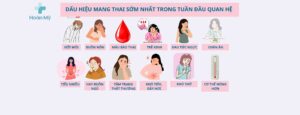 Dấu hiệu mang thai sau tuần đầu quan hệ