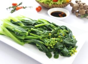 Cải ngồng luộc