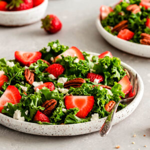 Salad cải kale dâu tây