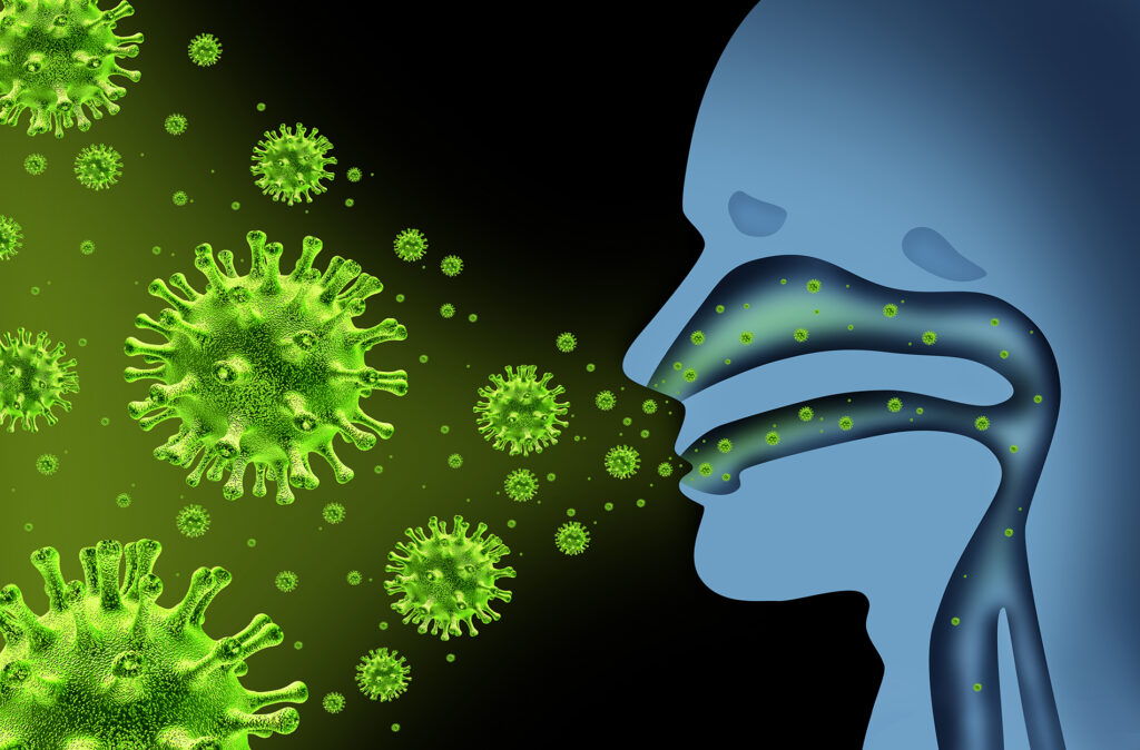 Virus cúm thường lây truyền qua đường hô hấp