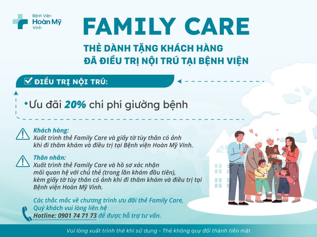 Thẻ Family Care ưu đãi nội trú
