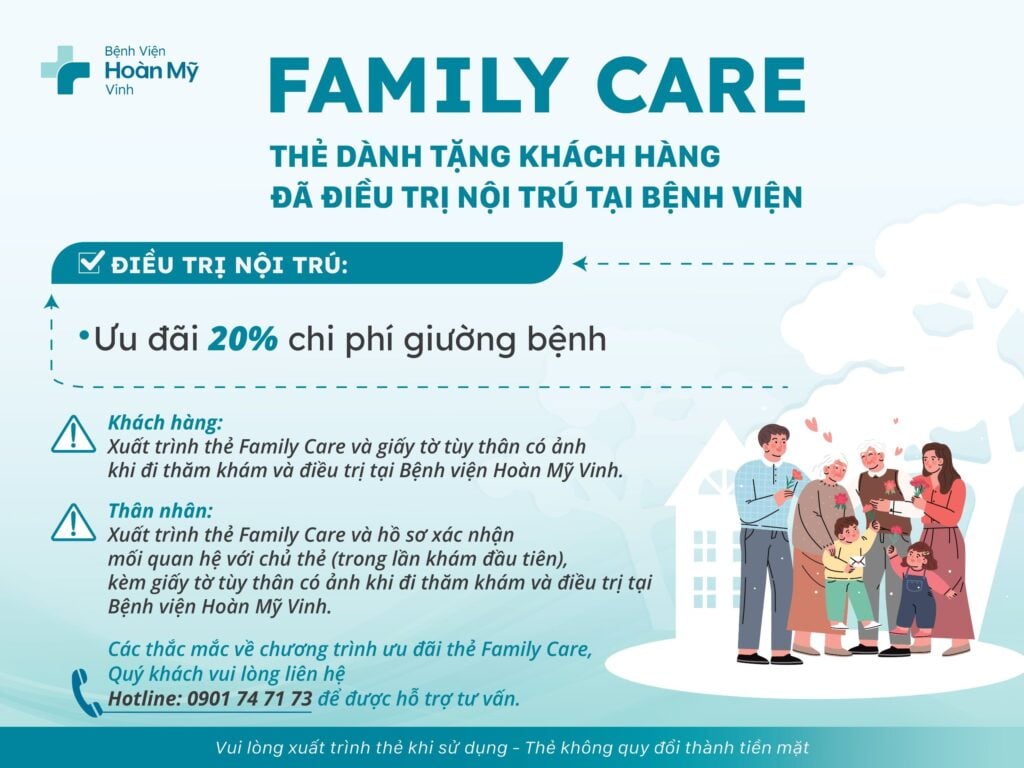 Thẻ Family Care ưu đãi nội trú