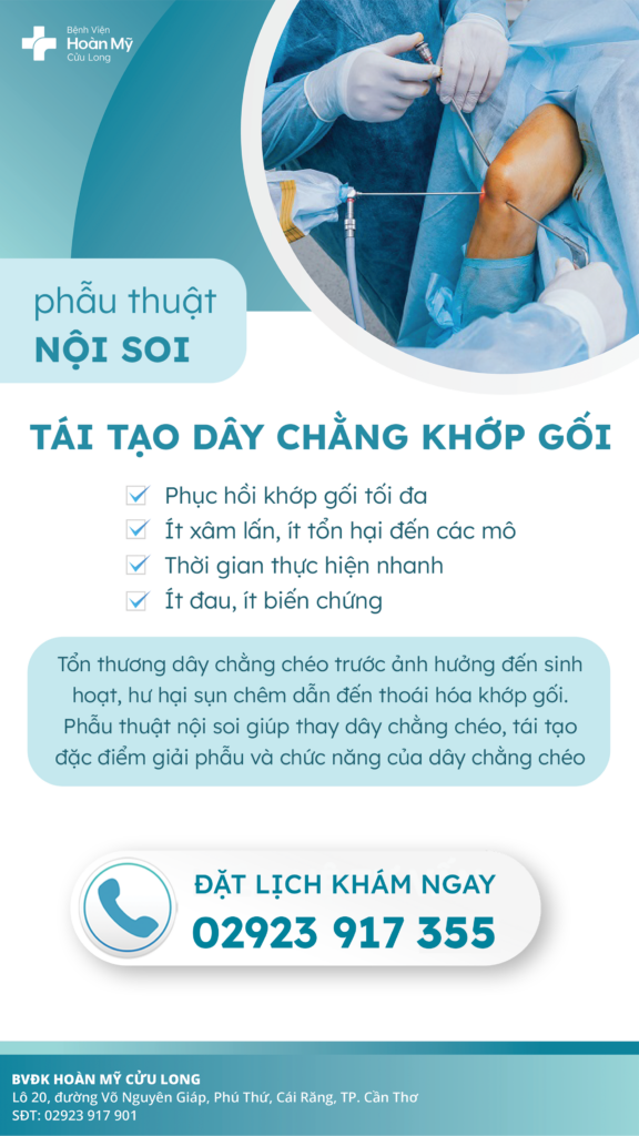 Phẫu thuật nội soi tái tạo dây chằng khớp gối: Ít xâm lấn, hiệu quả cao