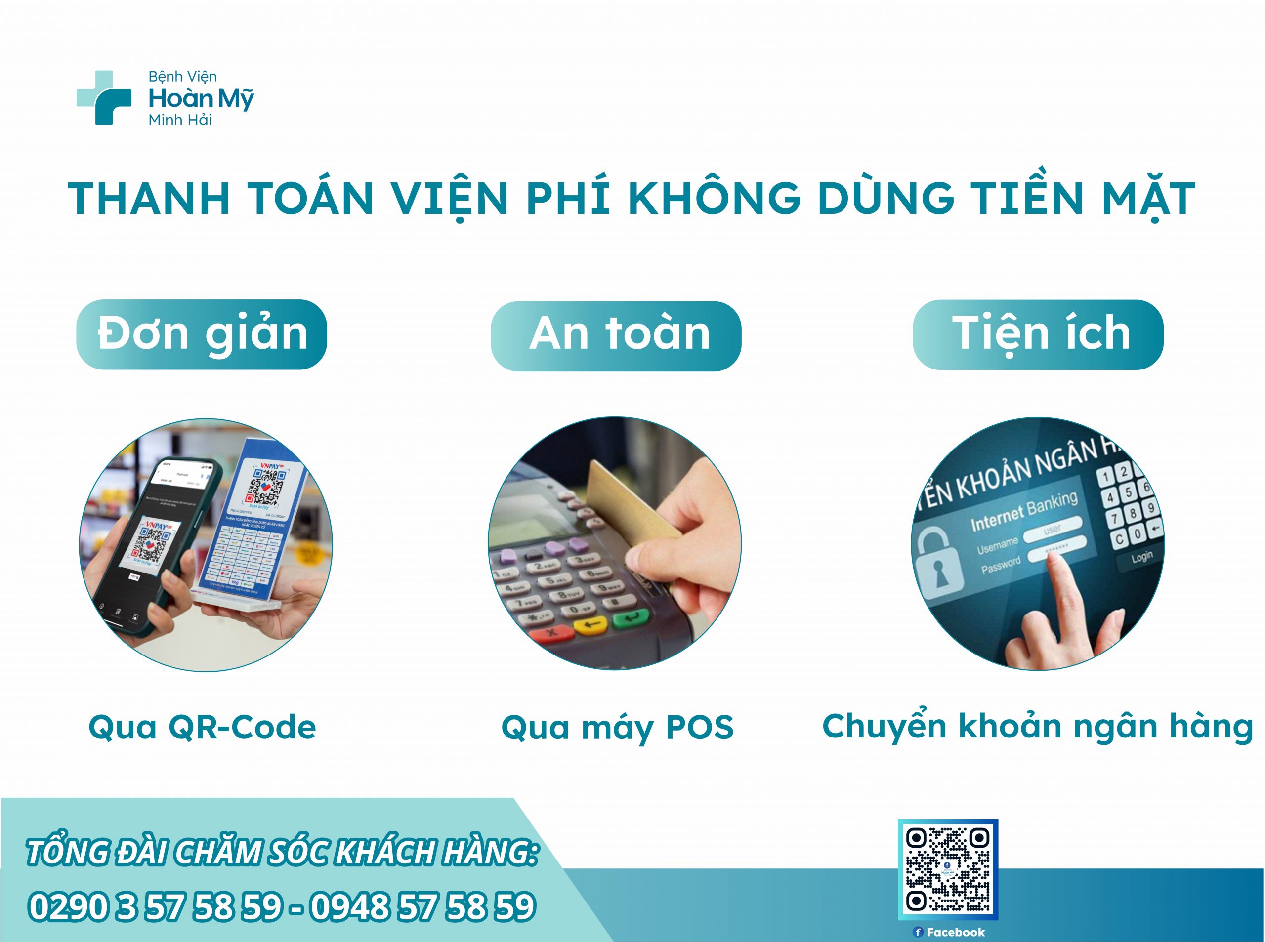 Thanh toán không dùng tiền mặt tại Bệnh viện Hoàn Mỹ Minh Hải