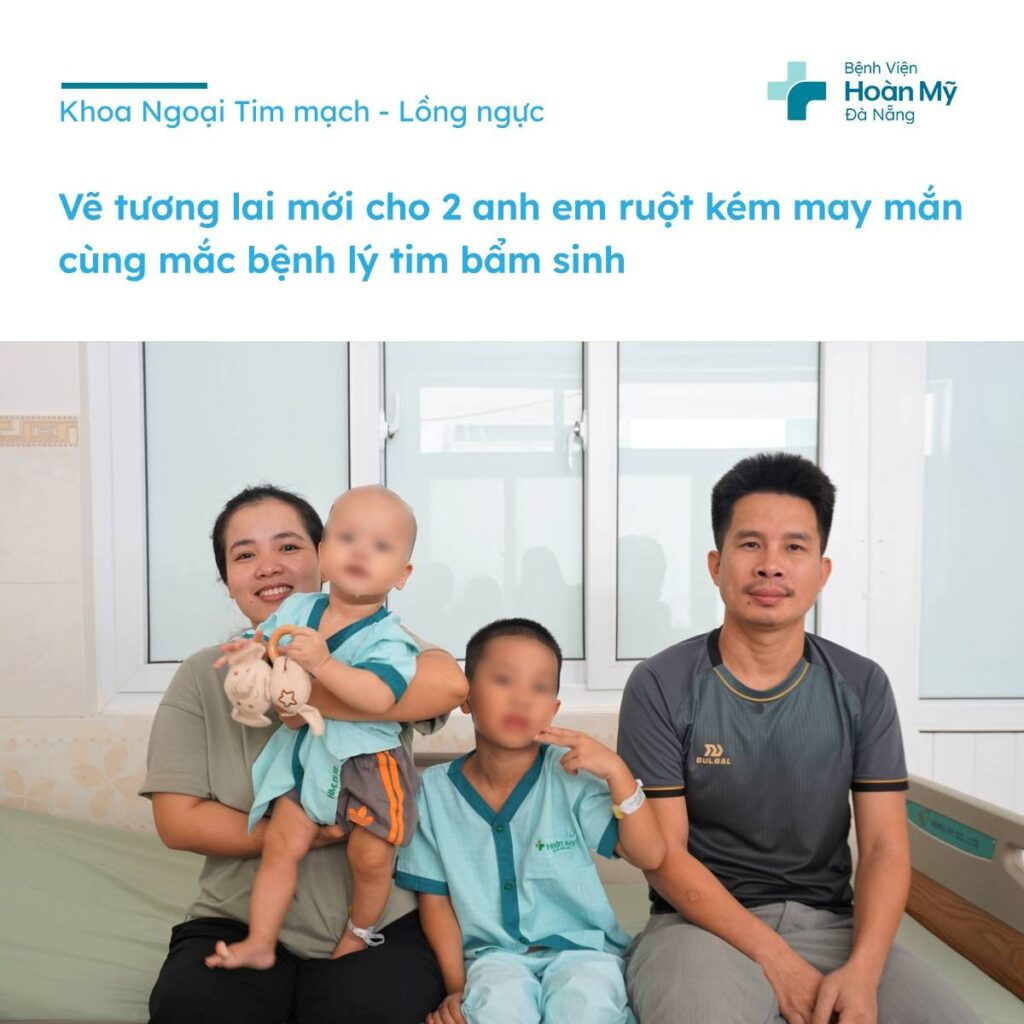 Vẽ tương lai mới cho 2 anh em ruột kém may mắn cùng mắc tim bẩm sinh thông liên thất