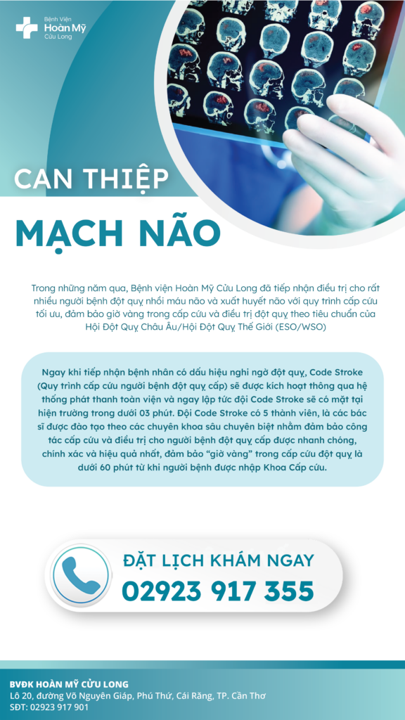 Tối ưu hoá giờ vàng trong cấp cứu và điều trị đột quỵ tại Bệnh viện Hoàn Mỹ Cửu Long