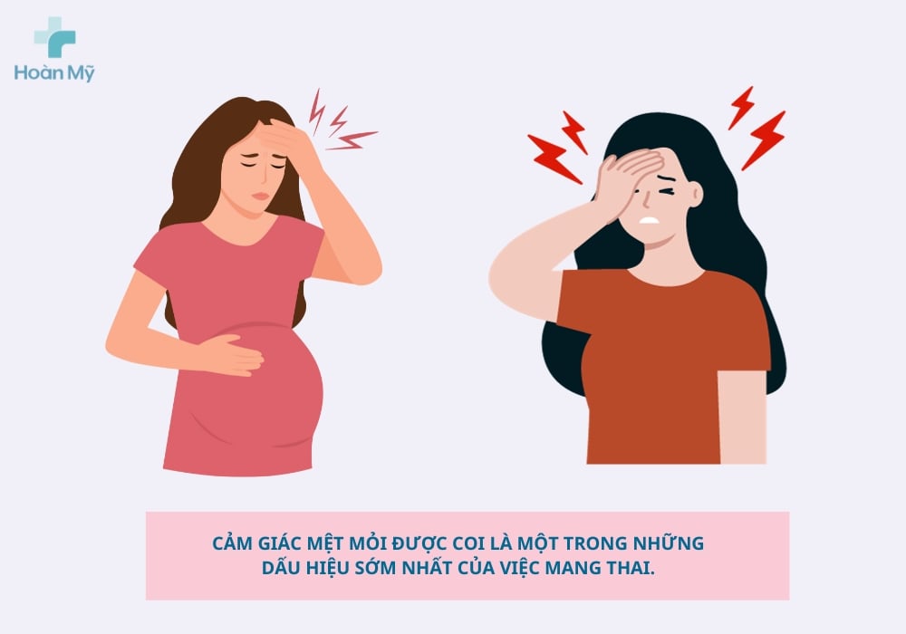 Cảm giác mệt mỏi được coi là một trong những dấu hiệu sớm nhất của việc mang thai