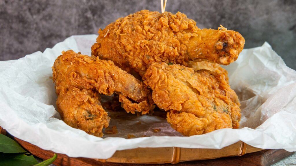 Hàm lượng chất béo trong gà rán 