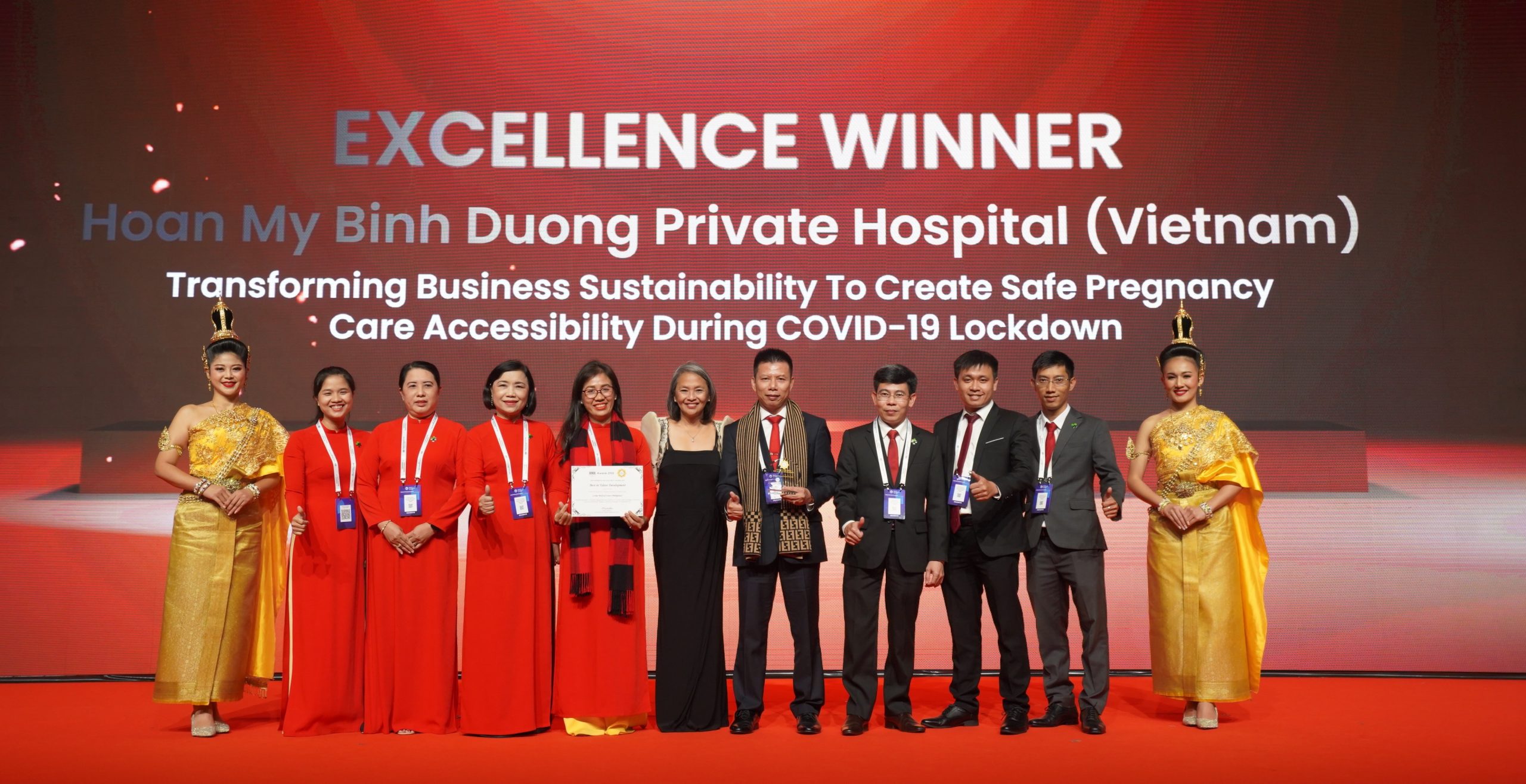 Hoan My Binh Duong Private Hospital Receives Asian Hospital Management Award 2022, For Care Of Pregnant Women During Covid-19 Pandemic