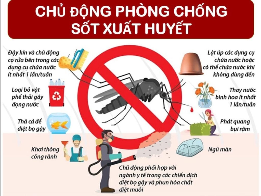 Các biện pháp phòng ngừa bệnh sốt xuất huyết