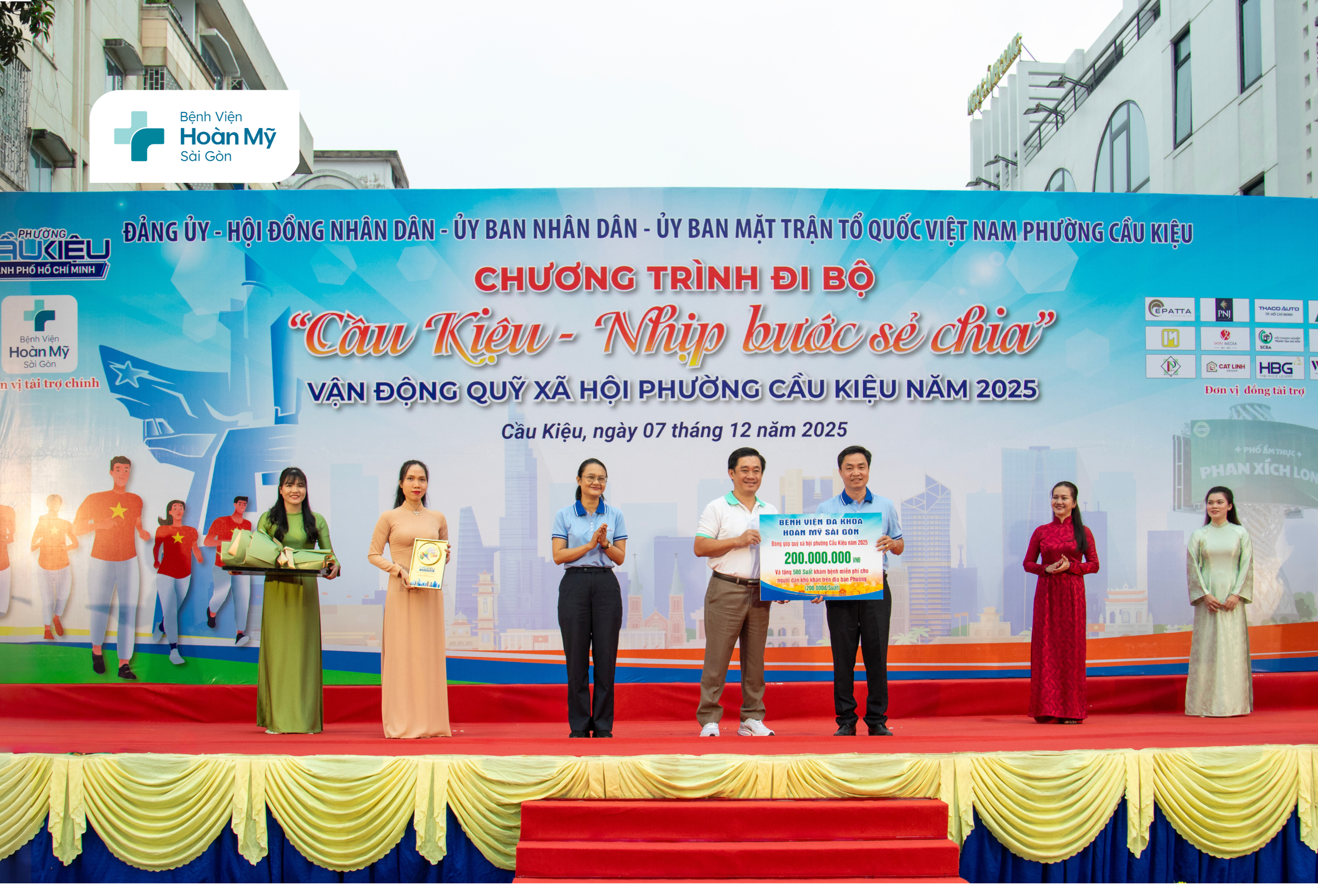 Bệnh viện Hoàn Mỹ Sài Gòn chung tay chăm sóc sức khỏe cho người dân phường Cầu Kiệu