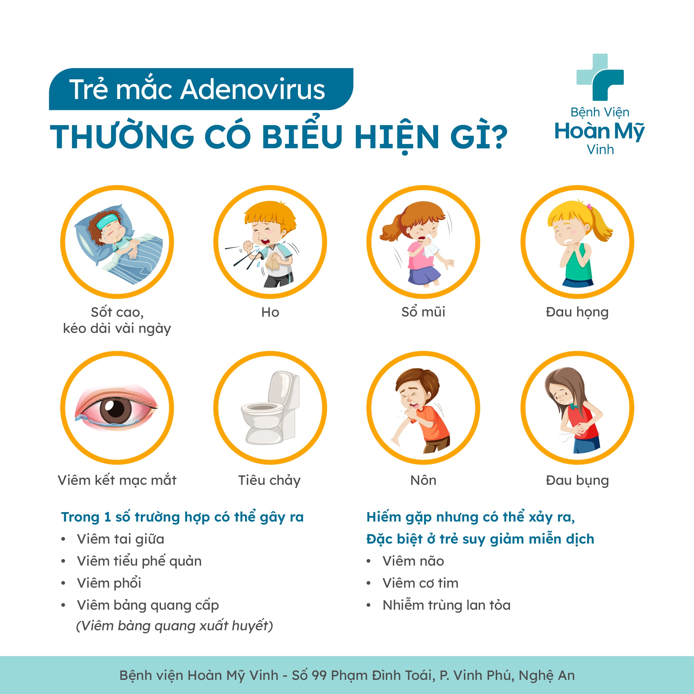 Biểu hiện khi trẻ mắc Adenovirus