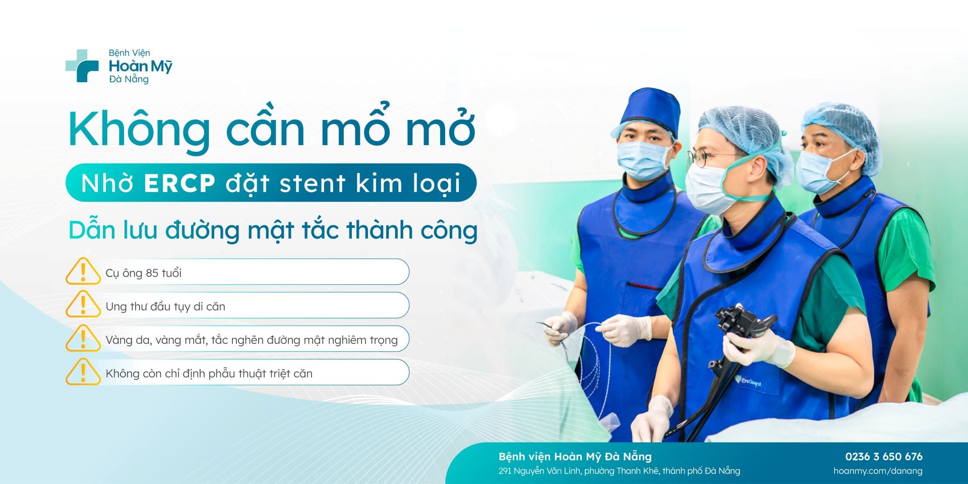ERCP đặt stent kim loại giải thông đường mật tắc nghẽn cho cụ ông 85 tuổi ung thư đầu tụy
