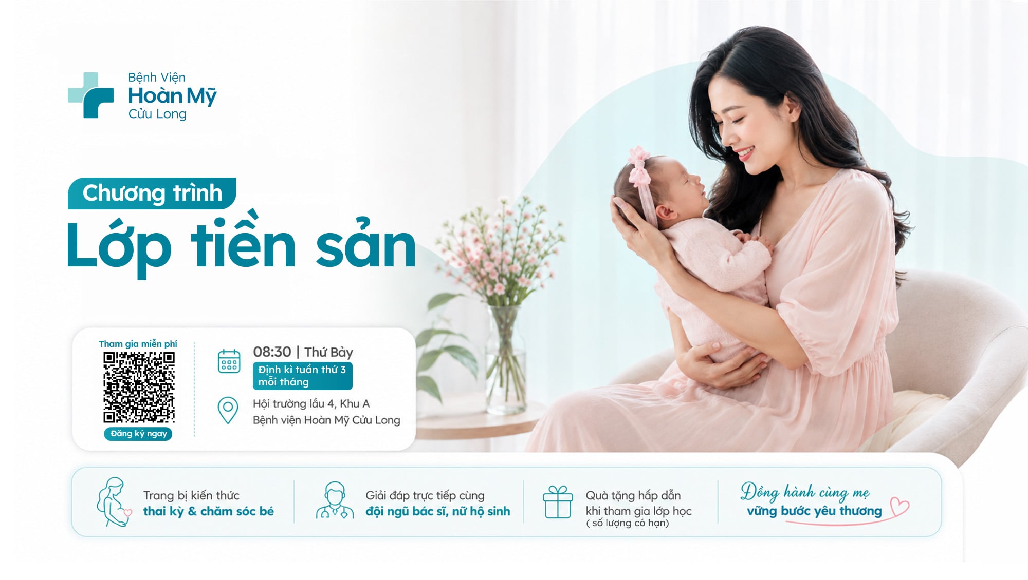 Lớp tiền sản Bệnh viện Hoàn Mỹ Cửu Long – Đồng hành cùng mẹ vững bước yêu thương